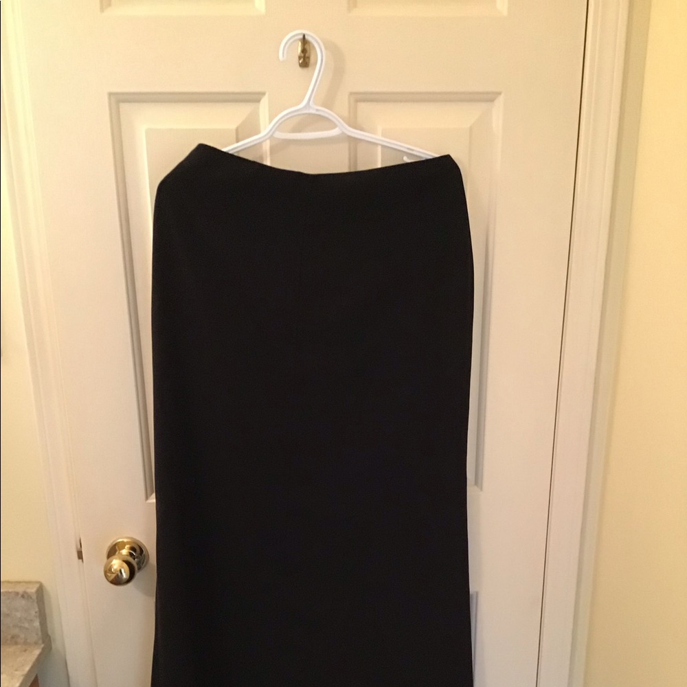 Black mid calf skirt